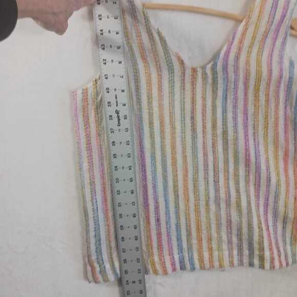 Lou & Grey, Rainbow Stripe Shorts & Top, Selling As a Set, Summer, Med., Beachy - Picture 10 of 16